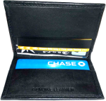 Leather Business Card. ID case Credit card picture case Transparent slots New