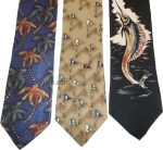 Lot of 3 Men's tie Cutter & Buck Designer Silk Men's Tie Neck Wear Made in USA