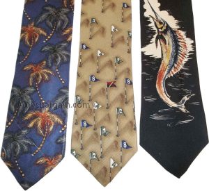 Lot of 3 Men's tie Cutter & Buck Designer Silk Men's Tie Neck Wear Made in USA