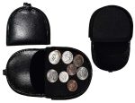 Lot of 3 Unisex Leather change purses Coin case Vintage styled change purse