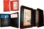 Lot of 3 women men's Leather Business Credit Card ID card Holder Sixty cards BN