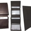 Lot of 4 Men's Genuine Leather Trifold Wallet Brown, men's billfold wallet BNWT