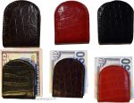 Money clip, Crocodile skin printed leather money clip currency holder Brand new