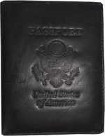 New Leather passport cover, Unbranded Billfold wallet credit card ID Bifold BN.