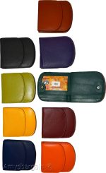 Women's leather wallet change purse 2 bill pockets coin case new ladies wallet