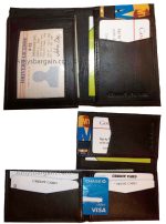 lot of 2 new style trifold leather man’s bifold wallet new men's billfold wallet