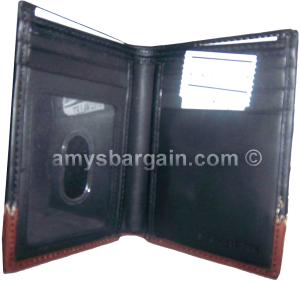 mini leather wallet 6 card holder men's and women's wallet 2 mini billfolds.