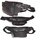 Leather waist pouch. waist bag, leather bag, Fanny pack 44" adjustable band New