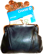 Lot of 4 women's leather change purses coin case wallet hand bag new coin case