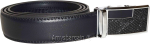 Men's leather dress belt (XL) auto lock belt, men's black quick lock belt
