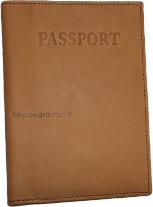 New leather one size fits all passport case plus credit ATM debit card spaces