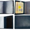RFID leather business card id credit card picture case 24 transparent card slots