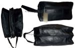 Women/Man's Large Leather Grooming bag Cosmetic Make up case toiletry case BNWT