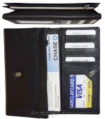 ladies checkbook wallet, Compact leather wallet Women's checkbook wallet br new