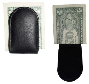 leather mini money clip magnetic money clip holds a stock of bills brand new