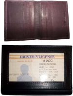 Lot of 2 Leather business card credit card case ID ATM wallet Card carrier new