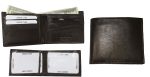 Lot of 2 Man's Bifold 2-in-1 Leather Wallet 9 Card Slot 3 ID 3 Bil slots wallet