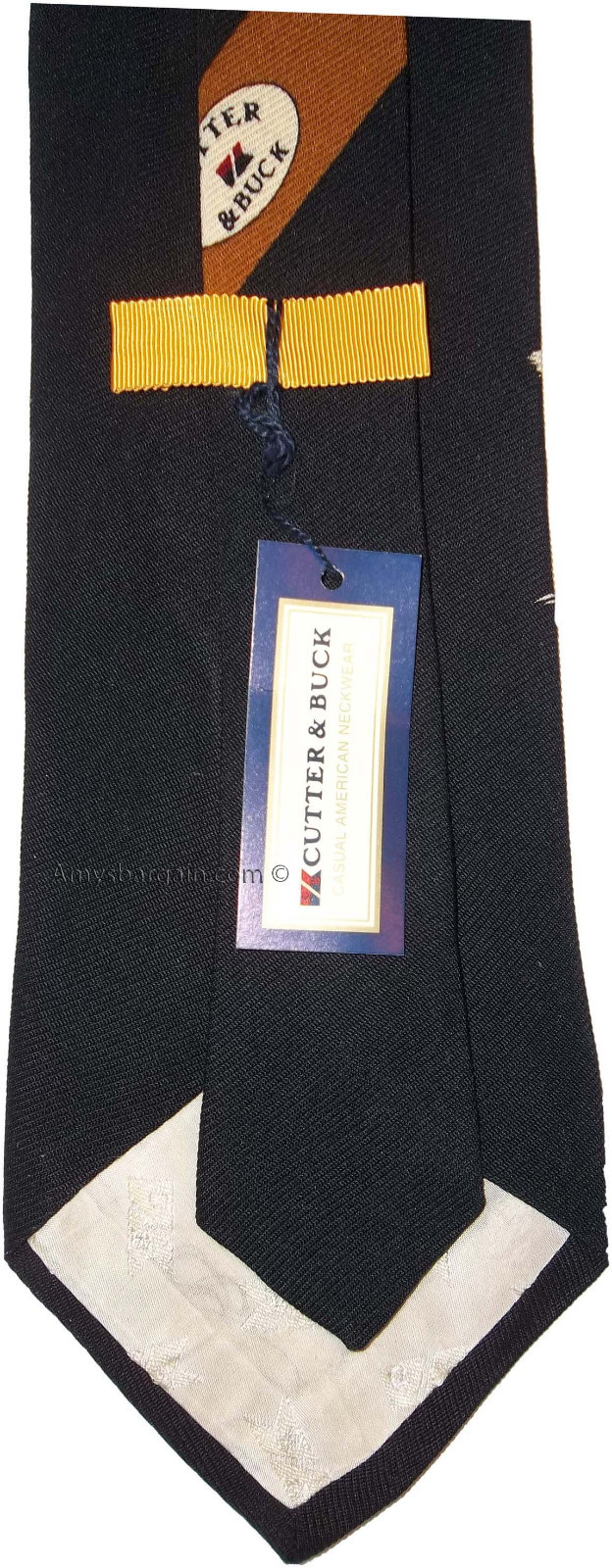 Lot of 3 Men's tie Cutter and Buck Designer Silk Men's Neck Wear Made in USA - Image 9