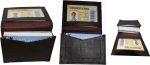 Lot of 3 New Leather Business card case, Brown Credit card ID leather case new