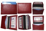 Lot of 6 new leather business card credit card holder new thirty ID card case