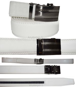 Real Leather Men’s Belt. (XL) Automatic lock. Dress & Casual belt. Fashion belt"