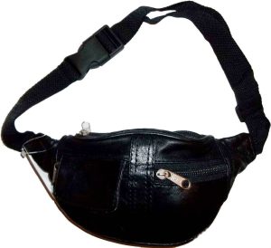 Small leather waist pouch waist bag leather bag fanny pack up to 38 adjustable