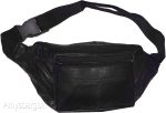 leather waist pouch black pouch waist bag leather bag fanny pack brand new bag