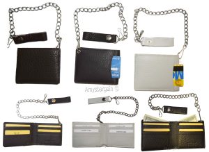 Biker's Chain wallet Leather Bifold wallet Motorcycle Trucker Biker wallet BN