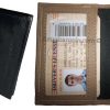 Lot of 2 Leather Business cards Credit Cards ID card case fifty cards holder New