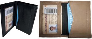Lot of 2 Leather Business cards Credit Cards ID card case fifty cards holder New