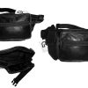 Lot of 3 New Leather waist pouches waist bag Unbranded leather Fanny pack BNWT