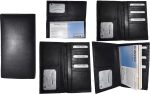 Lot of 5 Women/Men's Leather Checkbook Wallet Black Unbranded wallet card case
