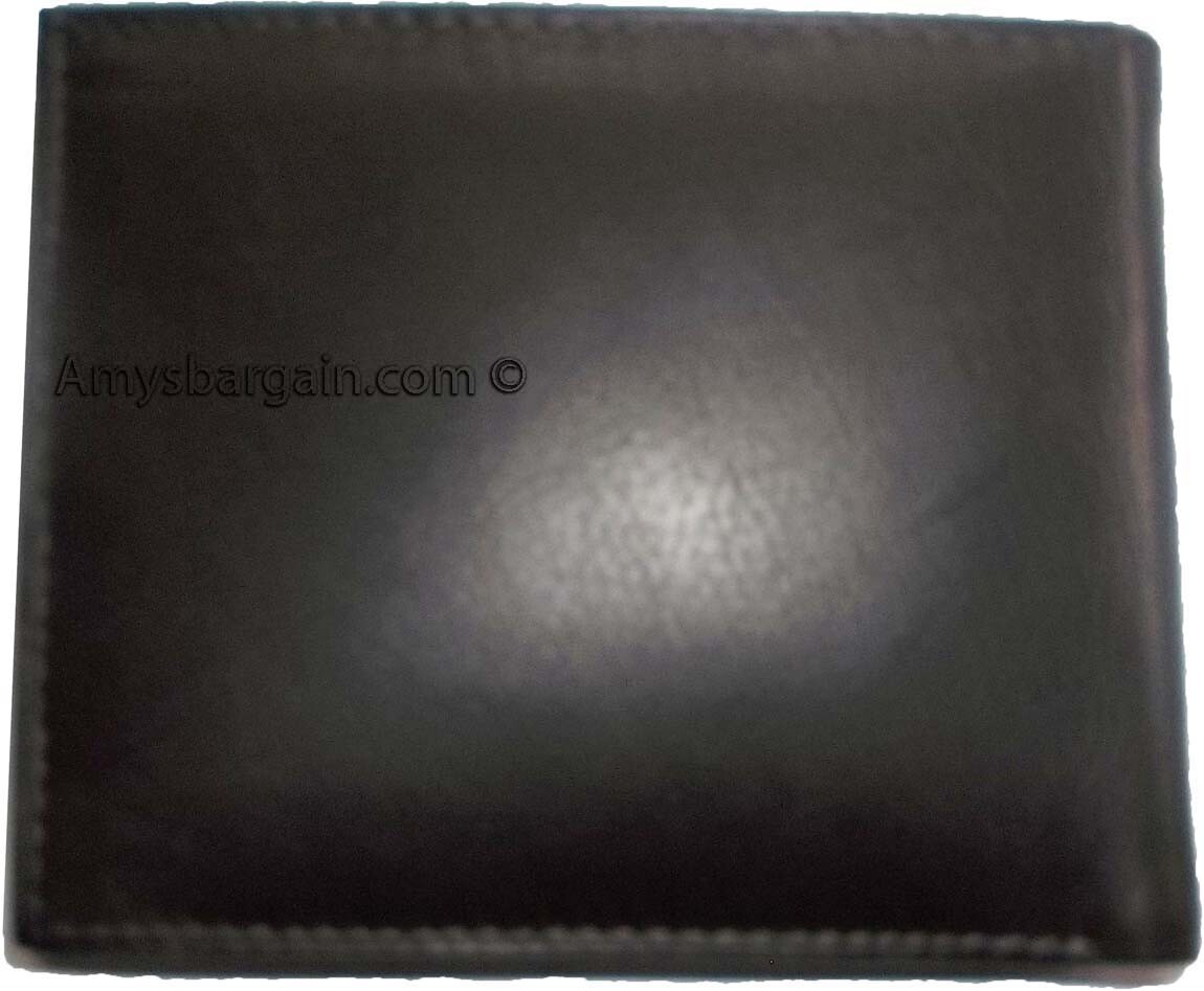 Lot of 6 New Men's Soft Leather Brown billfold Wallet 9 Credit ATM Card 2 ID NWT - Image 6