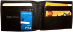 New Style Men's bifold leather Wallet 14 Card 2 Bill slots bi-fold Brown wallet