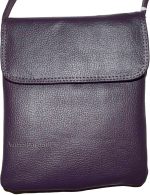 Women's Leather handbag Purple handbag purse leather day bag party bag Swing bag