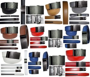 leather belt dress casual belt new lock qick buckle automatic up to 43"