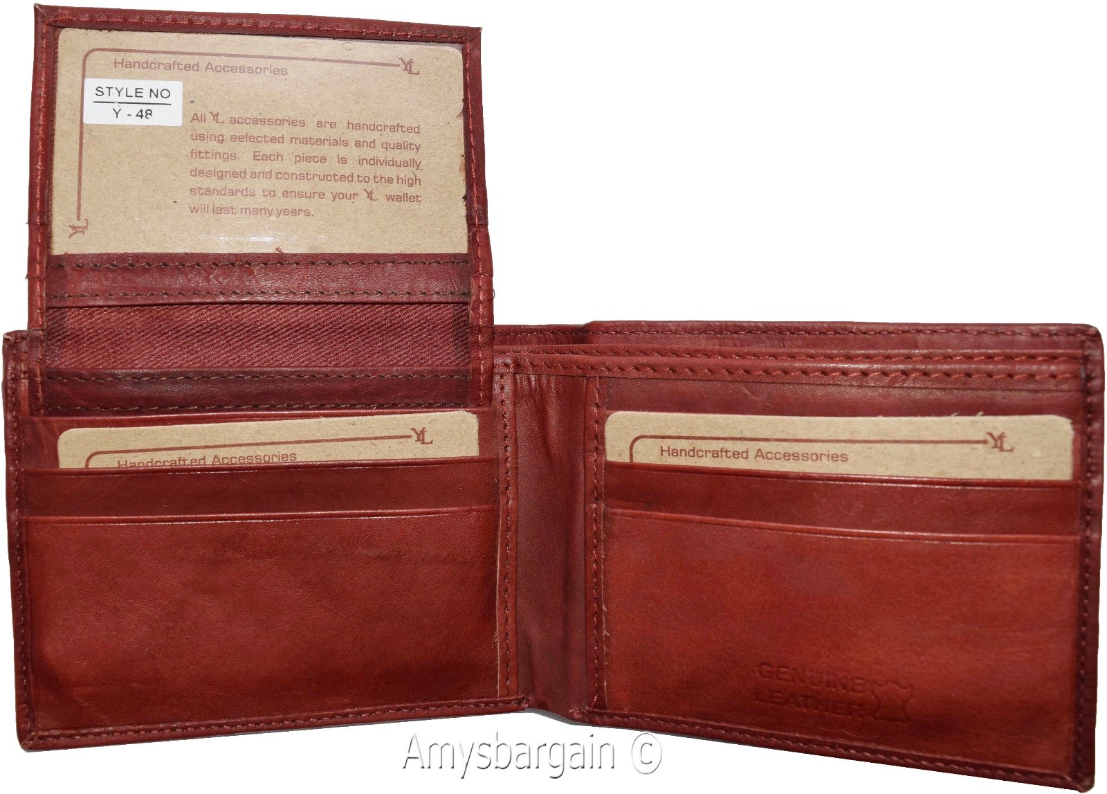 Lot of 2 Men's Leather Wallet, Bifold Wallet, Detachable 2 ID 3 Card piece BNWT - Image 3