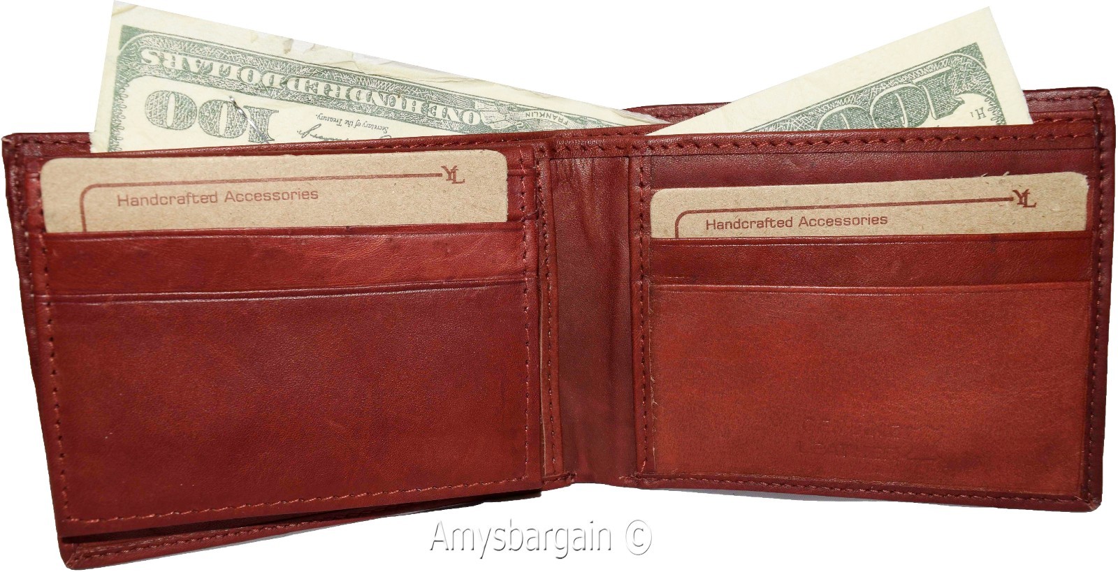 Lot of 2 Men's Leather Wallet, Bifold Wallet, Detachable 2 ID 3 Card piece BNWT - Image 8