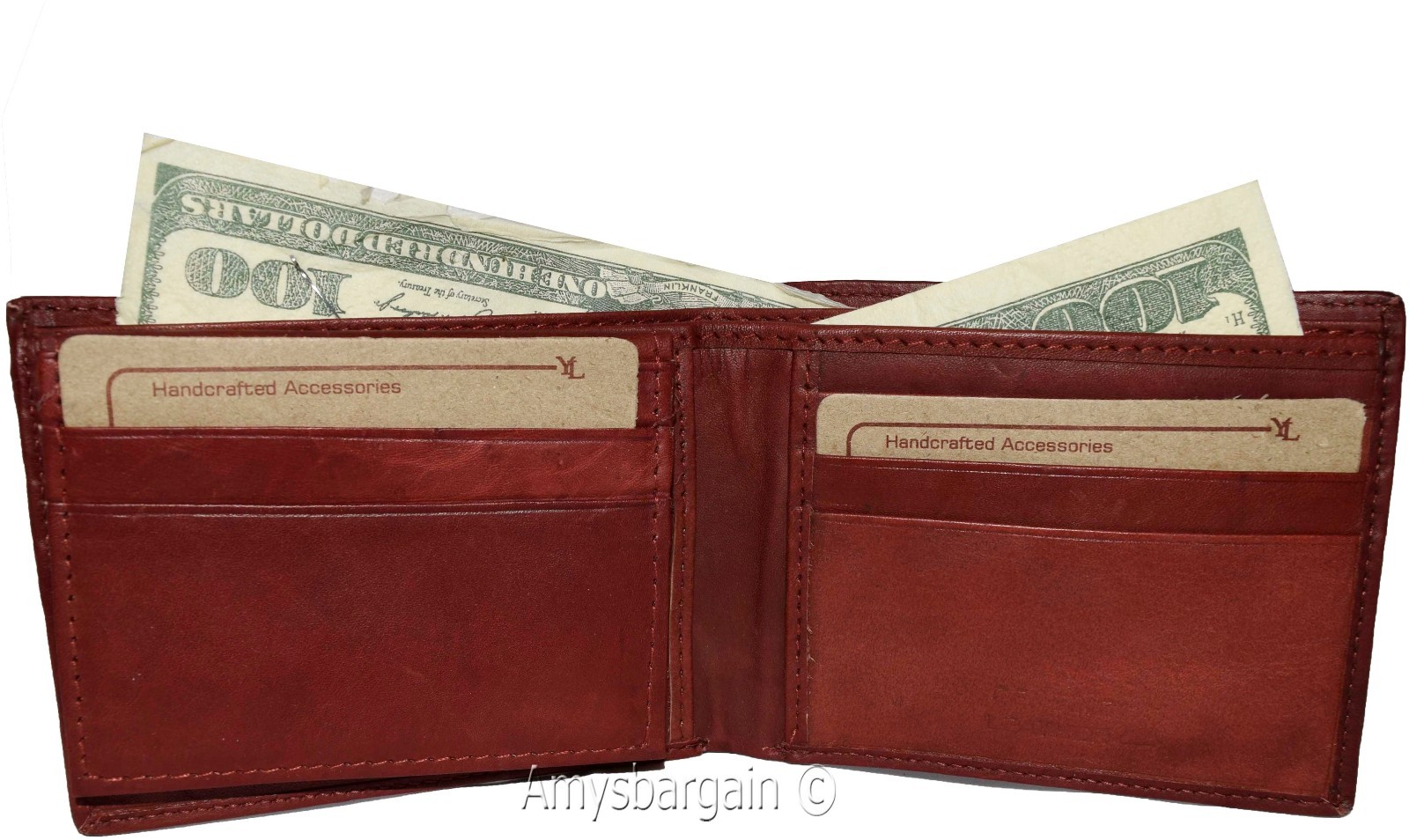 Lot of 2 Men's Leather Wallet, Bifold Wallet, Detachable 2 ID 3 Card piece BNWT - Image 9