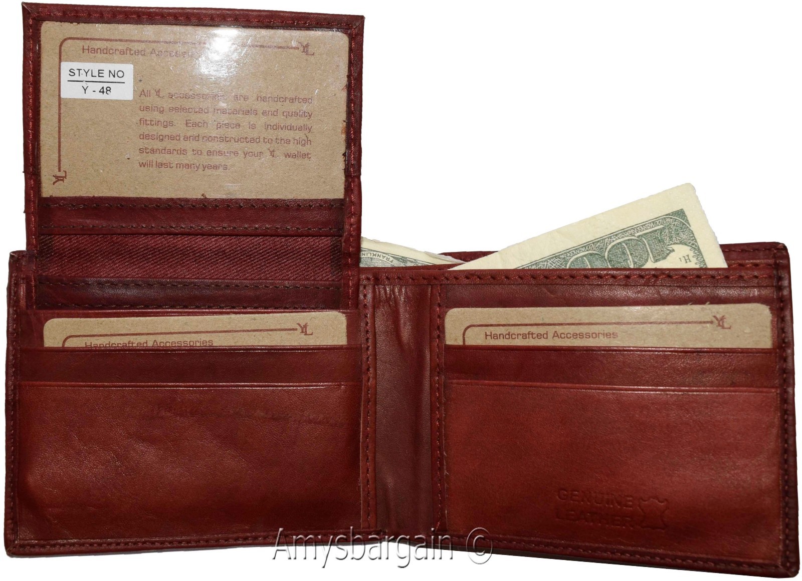 Lot of 2 Men's Leather Wallet, Bifold Wallet, Detachable 2 ID 3 Card piece BNWT - Image 10