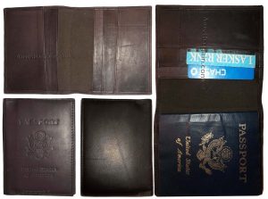 Lot of 4 New USA Leather passport Cover, Case wallet credit card case ID holder