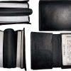 Lot of 4 New leather business card case, 100 plus card case, Black card case BN