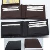 Men's RFID genuine leather bifold wallet protect IDs credit cards+ br new in box