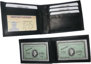 Men's wallet 2-in-1 Genuine Leather man's wallet 3 ID case 3 bill slot ID wallet
