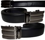 Real Leather Men’s Belt. (L) Automatic lock. Dress & Casual belt. Fashion belt".