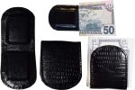 Lizard skin printed leather money clip, Unbranded money clip bi-fold Brand New