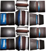 Lot of 12 leather business card case 100 plus card case, Brown card case brn new