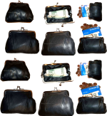 Lot of 12 women's leather change purses coin case wallet hand bag new coin case