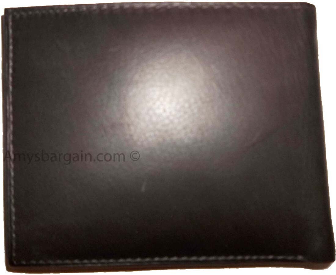 Lot of 2 New Men's Soft Leather Brown billfold Wallet 9 Credit ATM Card 2 ID New - Image 11