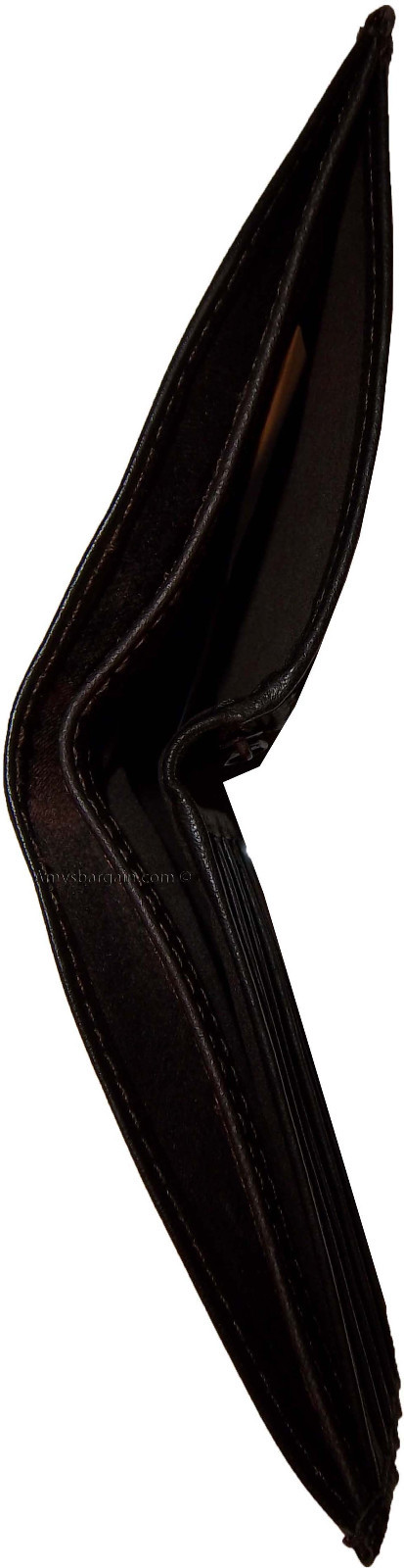 Men's wallet. Leather Hipster wallet USA Euro Int'l currencies zip coin purse BN - Image 12